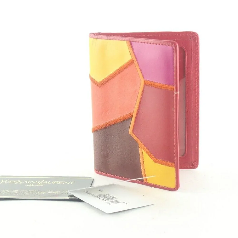 Saint Laurent Multicolor Leather Card Holder Wallet 1YSL83K